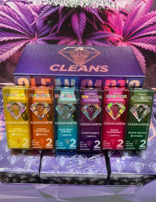 clean carts 2g disposable purple edition